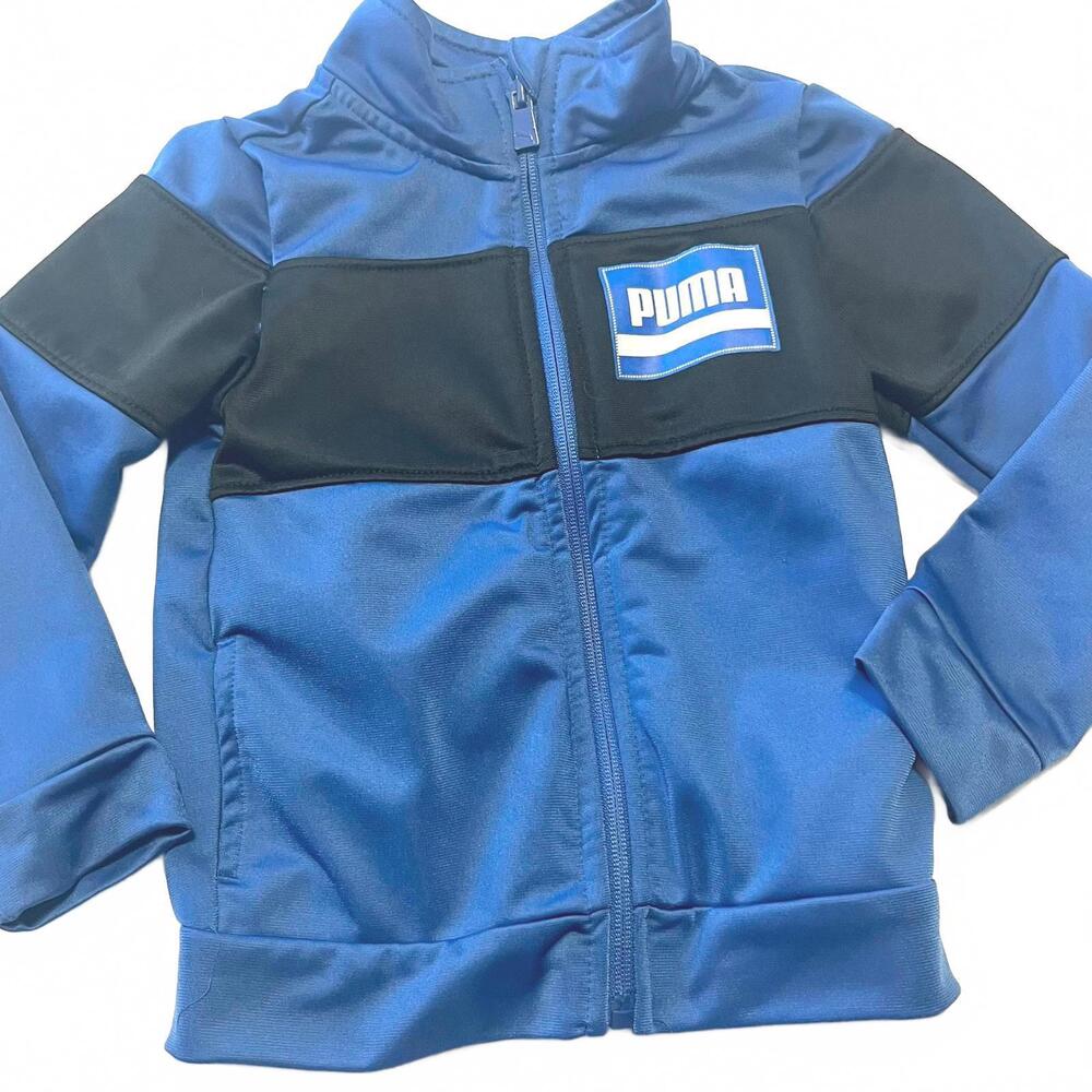 PUMA Track Jacket Boys' 3T Blue Toddler Full Zip‎ Iconic Logo